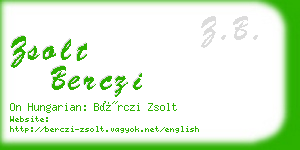 zsolt berczi business card